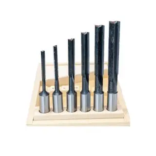 Coffret mèches à mortaiser rotation à gauche Holzmann