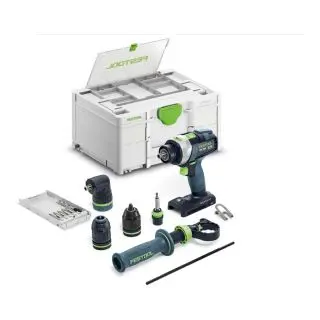 Perceuse-visseuse à percussion sans fil QUADRIVE TPC 18/4 Basic-Set XL FESTOOL