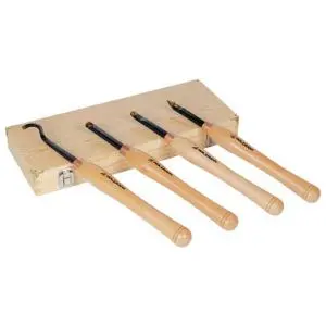 Coffret de 4 gouges de tournage à plaquettes carbure interchangeable Holzmann H4TLGXL
