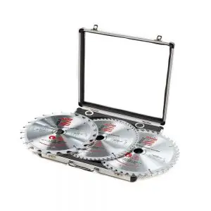 Coffret 3 lames carbure semi pro  Ø254 mm Holzmann 