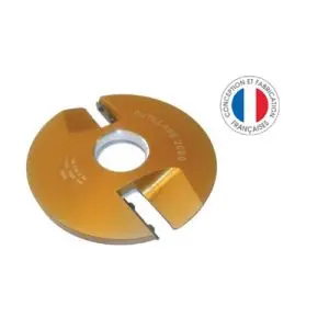 Porte outil plate-bande 2 dents Ø180 al.50 Travail supérieur profil rustique