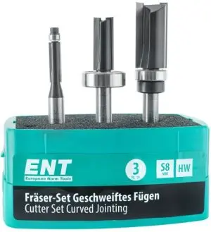 Kit de fraisage pour assemblage en courbe 
