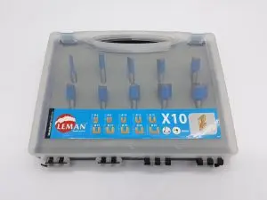 Coffret 10 mèches droites Carbure LEMAN