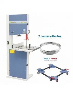 Scie à ruban Bernardo HBS 450 - 230 V kit de déplacement inclus, 2 lames offertes largeur 10/25 mm 