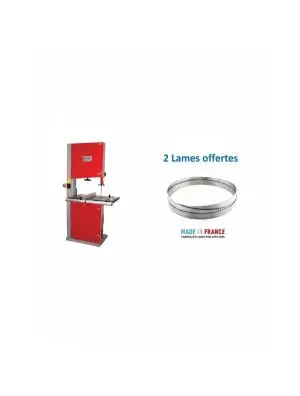 Scie à ruban Holzmann HBS610 Monophasé, 2 lames offertes largeur 10/25 mm 