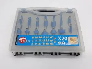 Coffret 20 fraises à défoncer au Carbure queue de 8 mm LEMAN