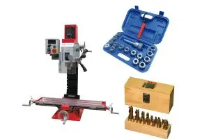 Fraiseuse Holzmann BF25VLN 20 fraises et coffret mandrin à pince inclus 