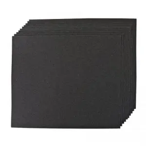 Lot de 10 feuilles en carbure de silicium Gr.400 ponçage à sec ou humide