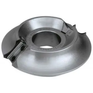Porte outils quart de rond à plaquettes interchangeables carbure. Al.50. Ø160. Rayon 15