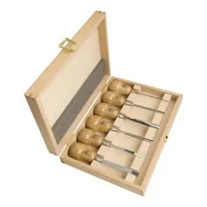 Ensemble de 6 gouges de Paume 