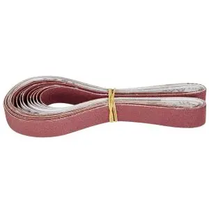 Lot de 10 bandes abrasives 40 x 620 mm Bernardo grain 60