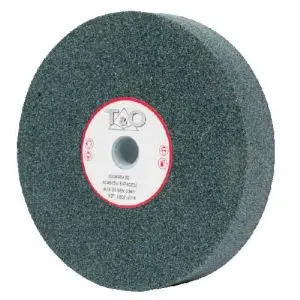 Meule verte de touret pour finition Ø150 mm, épaisseur 20 mm, alésage 32 mm pour affûtage des outils carbure