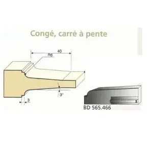Jeu de 2 Couteaux Plates bandes CONGE + CARRE A PENTE - Travail par dessous - Le ravageur BD565466