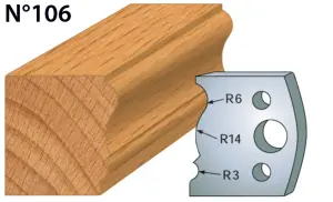 Fers de toupie hauteur 40 épaisseur 4 mm  Moulure de plinthe