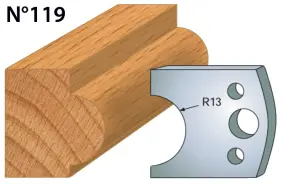 Fers de toupie hauteur 40 épaisseur 4 mm  Mouton