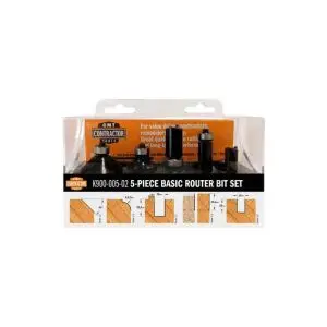 Coffret de 5 fraises carbure de base queue de 8mm, CMT Contractor