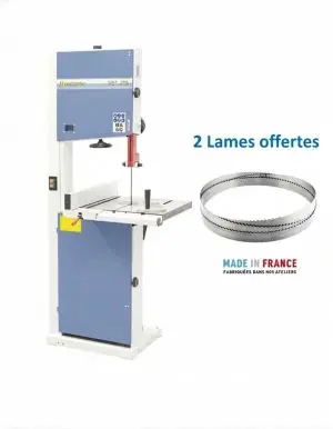 Scie à ruban Bernardo HBS 450 - 230 V, 2 lames offertes largeur 10/25 mm 