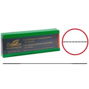 Lames de scie à chantourner métal Escagort doré 13cm (par 12)