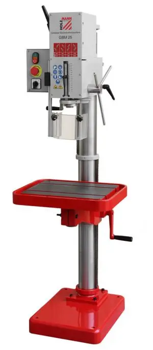 Perceuse à colonne boîte d'engrenages Holzmann GBM25