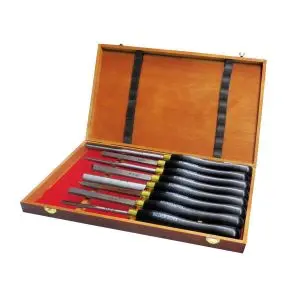 Coffret de 8 outils de tournage pro Holzmann H8TLGN