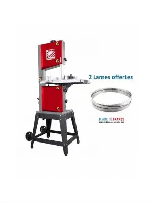 Scie à ruban Holzmann HBS300J, 2 lames offertes largeur 6/15 mm 