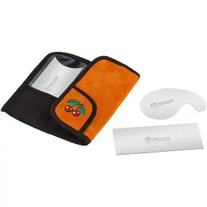 Set de 3 racloirs en étui de velours 2 cerises 
