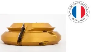 porte outil pour bouvetage d'angle 45° de précision au carbure al.50