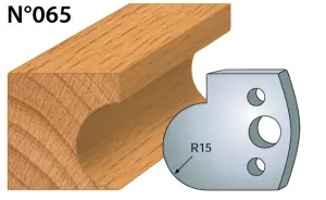 Fers de toupie hauteur 40 épaisseur 4 mm Congé 15 mm