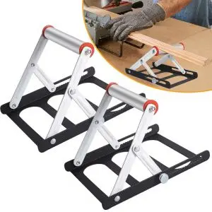Lot de 2 supports réglables pour scie à onglet et tronçonneuse à métaux
