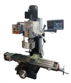 Perceuse fraiseuse taraudeuse MetalProfi ZX32G avec visu 3 axes + avance automatique 