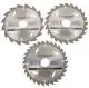 3 Lames de scie circulaire Carbure Ø 160  -  16 - 24 et 30 dents
