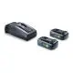 Set d'énergie 18V 2xTBX4/TCL6 Festool