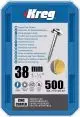 Vis à trous de poche 38 mm Revêtu de Zinc Maxi-Loc, Filetage fin, 500 - KREG - SML-F150-500-INT