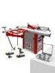 Scie circulaire avec chariot aluminium Holzmann TS250F-1600 avec kit de déplacement et coffret de lames