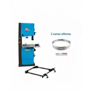Scie à ruban Leman 355 mm kit de déplacement inclus, 2 lames offertes largeur 6/15 mm 