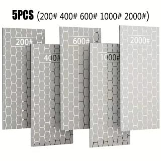 Lot de 5 pierres diamantées pour l’affûtage des fers de toupie, mèches à défoncer, ciseaux à bois, couteaux ménagés, etc