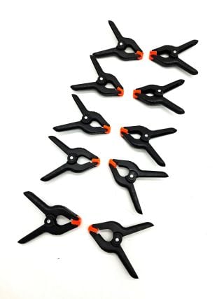 Lot de 10 pinces de serrage à ressort