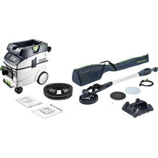 Kit ponceuse à bras et aspirateur Festool PLANEX LHS-E 225/CTM 36-Set