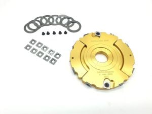 Porte outil feuillures et tenons extensible  'SANS ECLATS 'Ø150 haut. 14 à 28m/m al.30 (tenons de 55 mm maximum