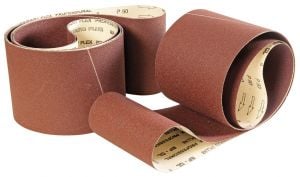 Bandes abrasives papier 2510 x 150 mm - grain 150 (lot de 5)