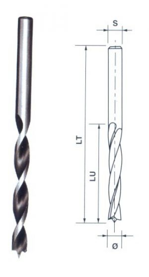 Foret / Mèche Bois Acier HSS