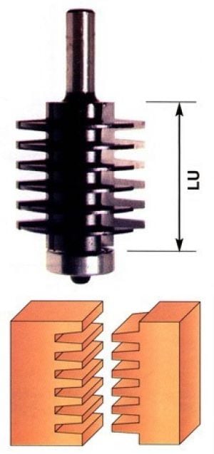 Fraise profil pour assemblage Carbure queue de 8 mm
