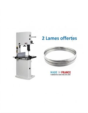 Scie à ruban JET JWBS 18 Mono, 2 lames offertes largeur 10/25 mm 