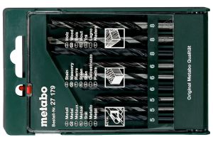 Coffret avec assortiment de forets 9 pièces Metabo 