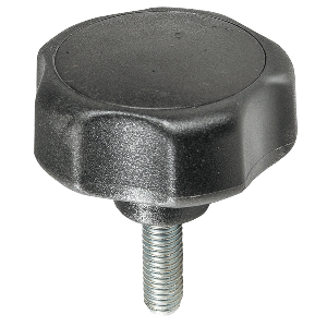 Bouton à lobes tige filetée Filetage M10