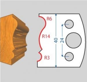 Fers de toupie hauteur 40 épaisseur 4 mm  Moulure de plinthe