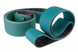 Bandes abrasives en tissu pour KRPS 100 x 2000 Duo - acier inoxydable, 2000 x 100 mm - grain 80 (10 pièces)