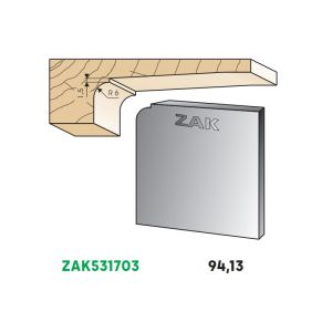 Jeu de 2 fers ZAK hauteur 50 mm 531703