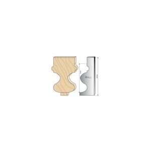 Jeu de 2 fers ZAK hauteur 100 mm 534042