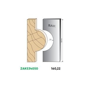 Jeu de 2 fers ZAK hauteur 100 mm 534050